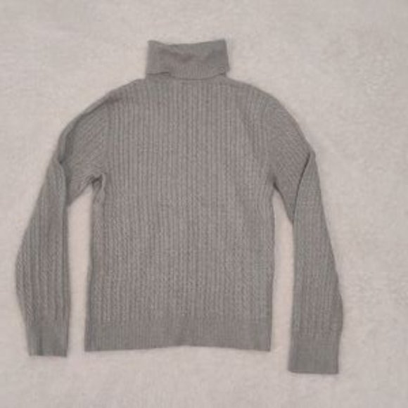 FREE with Bundle American Living 100% Cotton Grey Cable Knit Turtleneck Size XL - Picture 3 of 13